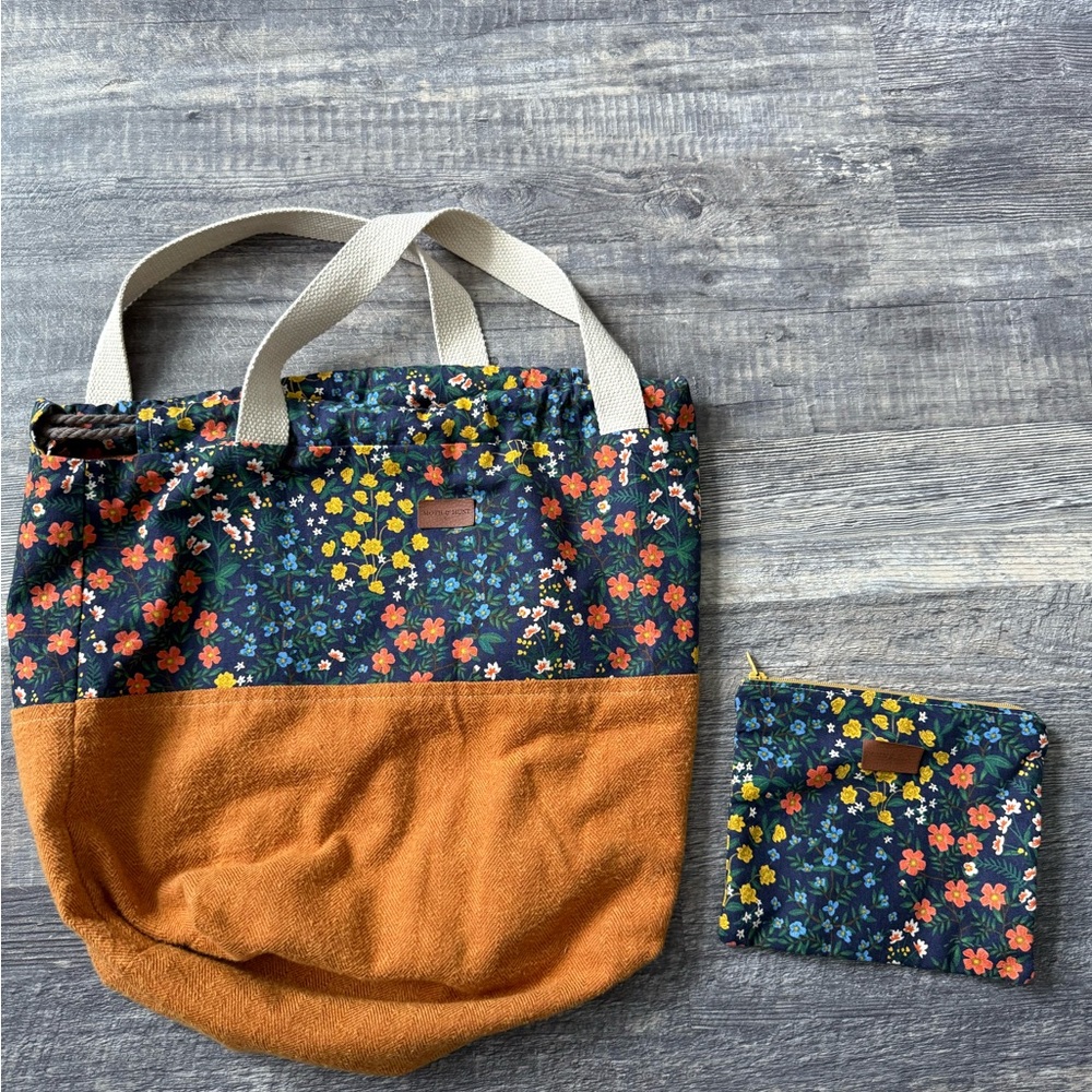 Moth & hunt Blue Floral Tote Bag